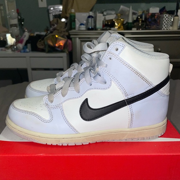 Nike Dunk High (PS)- Football Grey Black 3Y - Picture 12 of 12